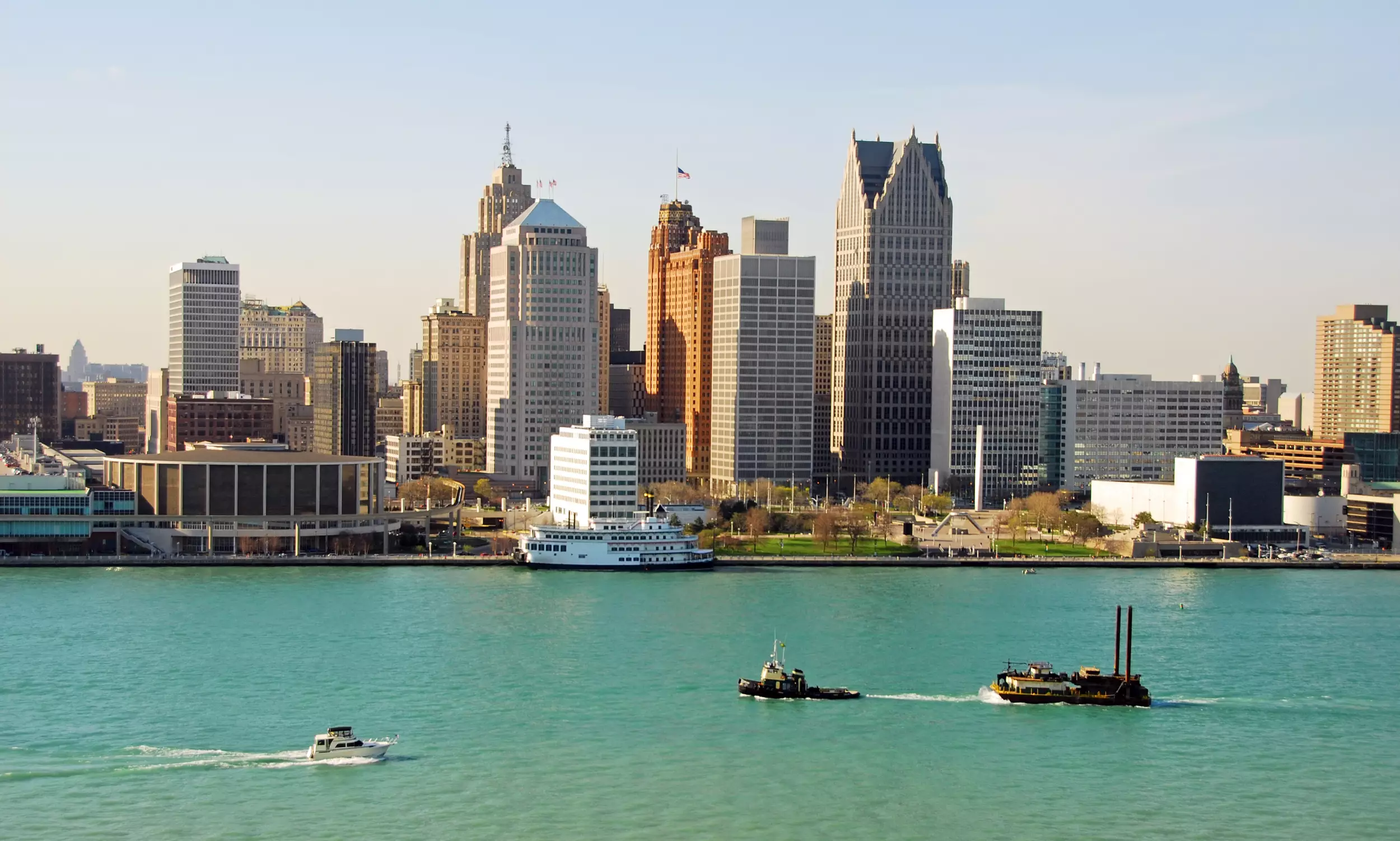 Scenic view of Detroit, Michigan